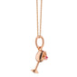 18K Rose Gold Wine Glass Charm