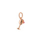 18K Rose Gold Wine Glass Charm