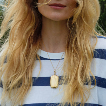 The Finn 18K Gold Locket Necklace