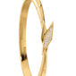 Points North 18K Yellow Gold Cuff with Pavé Diamond Clasp