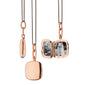 Slim "Viv" 18K Rose Gold Locket Necklace