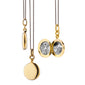 Slim Round "Nan" Gold Locket Necklace