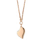 Slim Heart Locket on Cognac Diamond Necklace