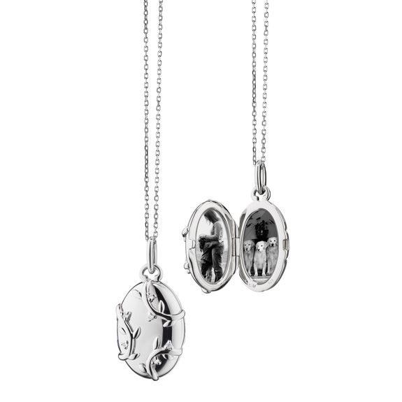 
  
    The Sterling Silver Vine Locket Necklace
  
