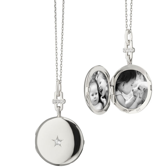 
  
    Twinkle Star Sapphire Locket Necklace
  
