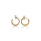 18K Yellow Gold Small Galaxy Wrap Hoop™ Earrings with Opals and Diamonds