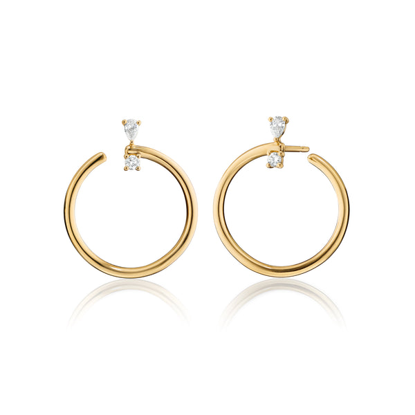 Gold Hoop LV Earring  N & C Glam Collection LLC