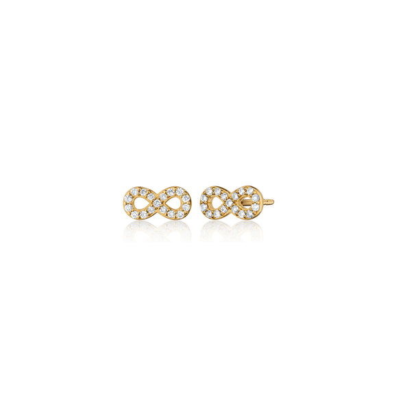 
  
    Infinity Stud Earrings with Diamonds
  
