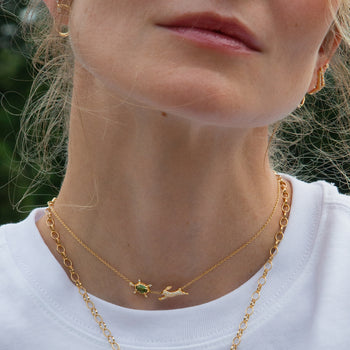 The Tortoise and the Hare Necklace