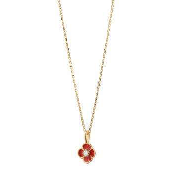 18K Gold "Provence" Poppy Necklace