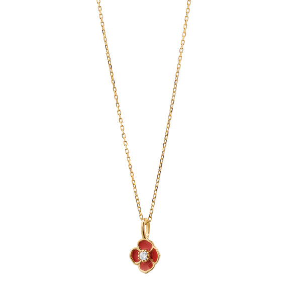 
  
    18K Gold "Provence" Poppy Necklace
  
