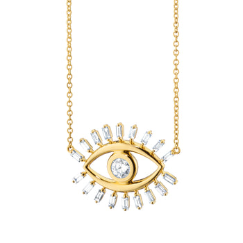 Diamond Evil Eye Necklace