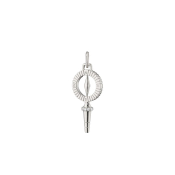 Mini True North Compass Key with White Sapphires