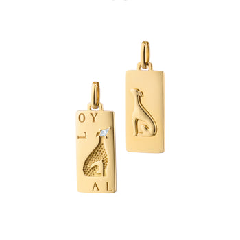 Loyal Dog 18K Gold Intaglio Charm