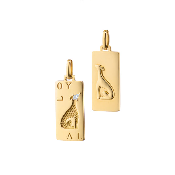 
  
    Loyal Dog 18K Gold Intaglio Charm
  
