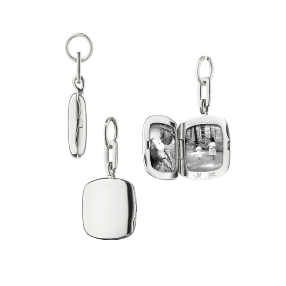 
  
    Slim Cushion "Viv" Sterling Silver Locket Charm
  
