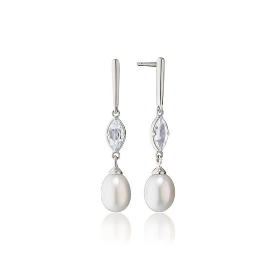 
  
    Sterling Silver Portrait Pearl Earrings
  
