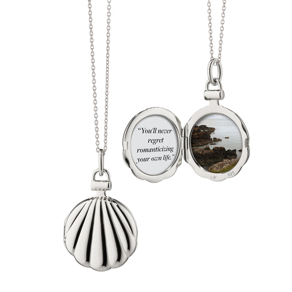 
  
    “The Shell” Sterling Silver Locket Necklace
  
