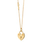 Love Lock Heart Necklace with Diamond