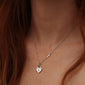 Love Lock Heart Necklace with White Sapphire, Courtney Halverson