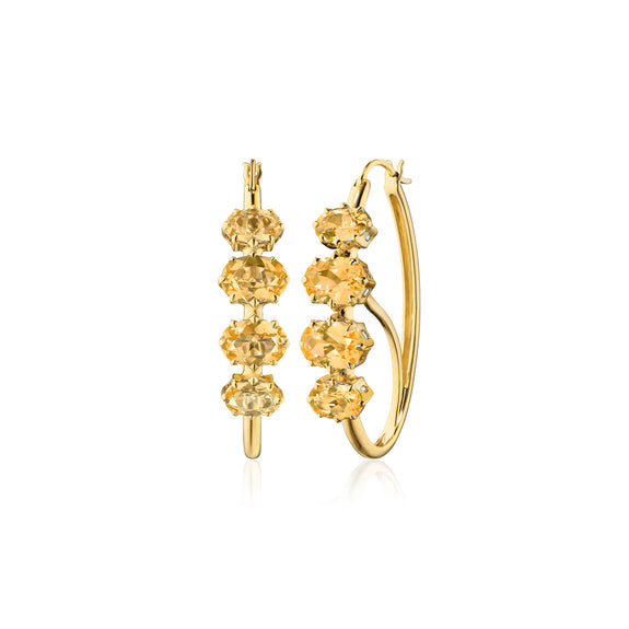 
  
    18K Gold Poissarde Earrings
  
