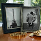 Photographers Molding Black and Cream Macassar Wood Frame