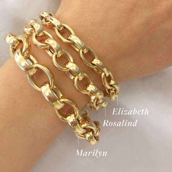 Gold deals link bracelet