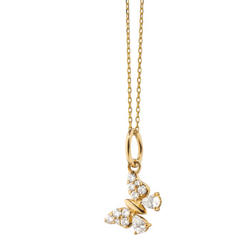 18K Gold “Joy” Mini Butterfly Charm Necklace