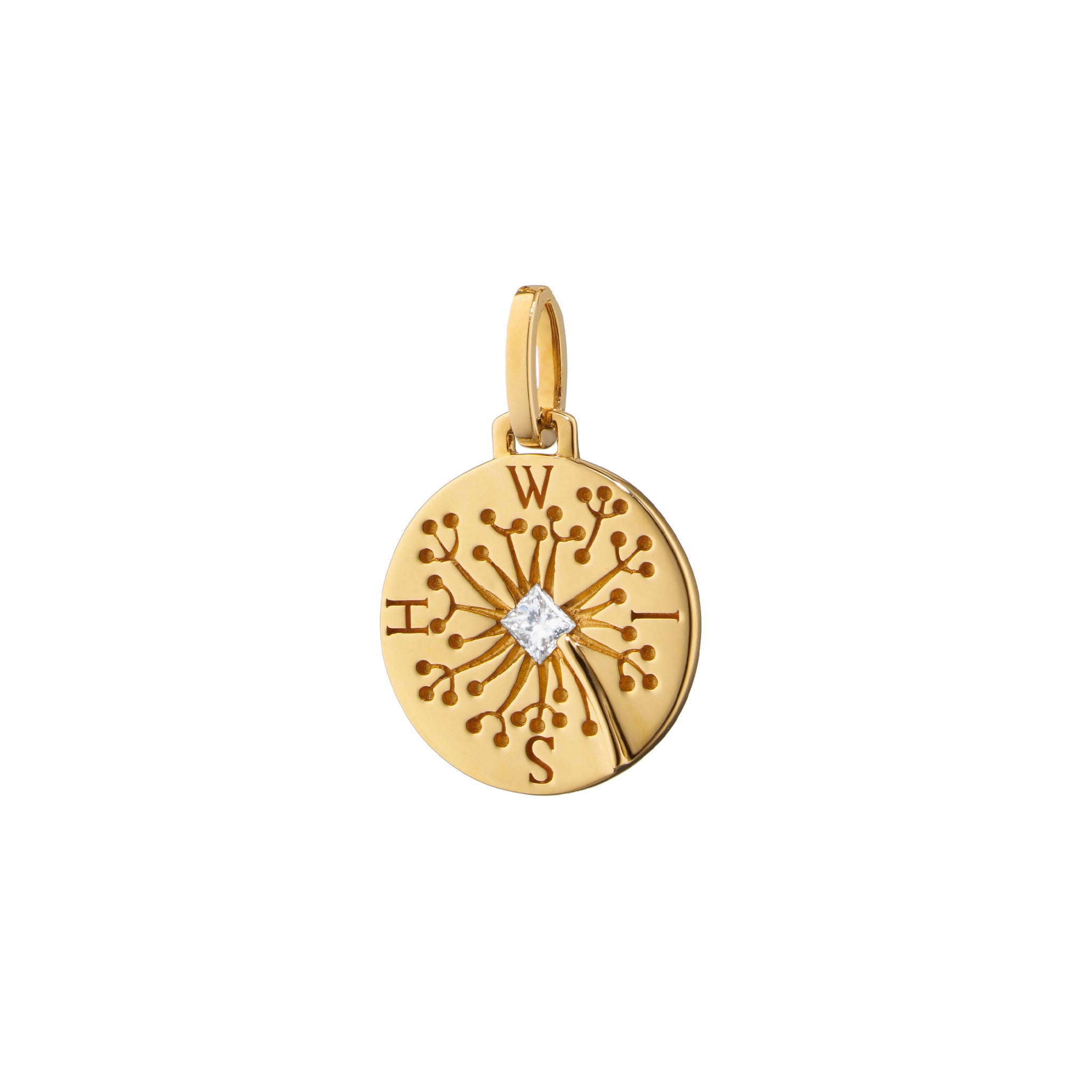 Wish Dandelion 18K Gold Intaglio Charm | Monica Rich Kosann
