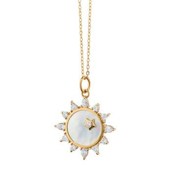 Charlie & Co. Jewelry | Gold Sun And Moon Pendant Three-Tones Model-1935
