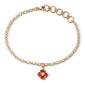 Provence "Poppy" Gold Charm Bracelet