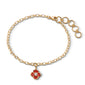 Provence "Poppy" Gold Charm Bracelet