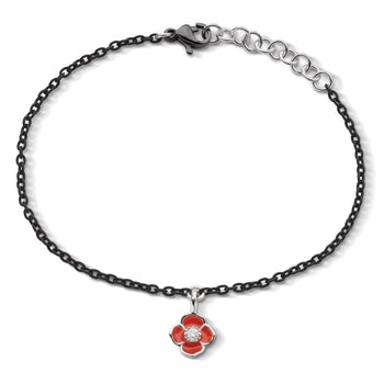 Provence “Poppy” Steel Charm Bracelet