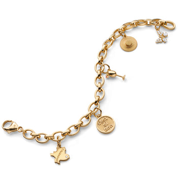 18K Gold Provence Charm Bracelet